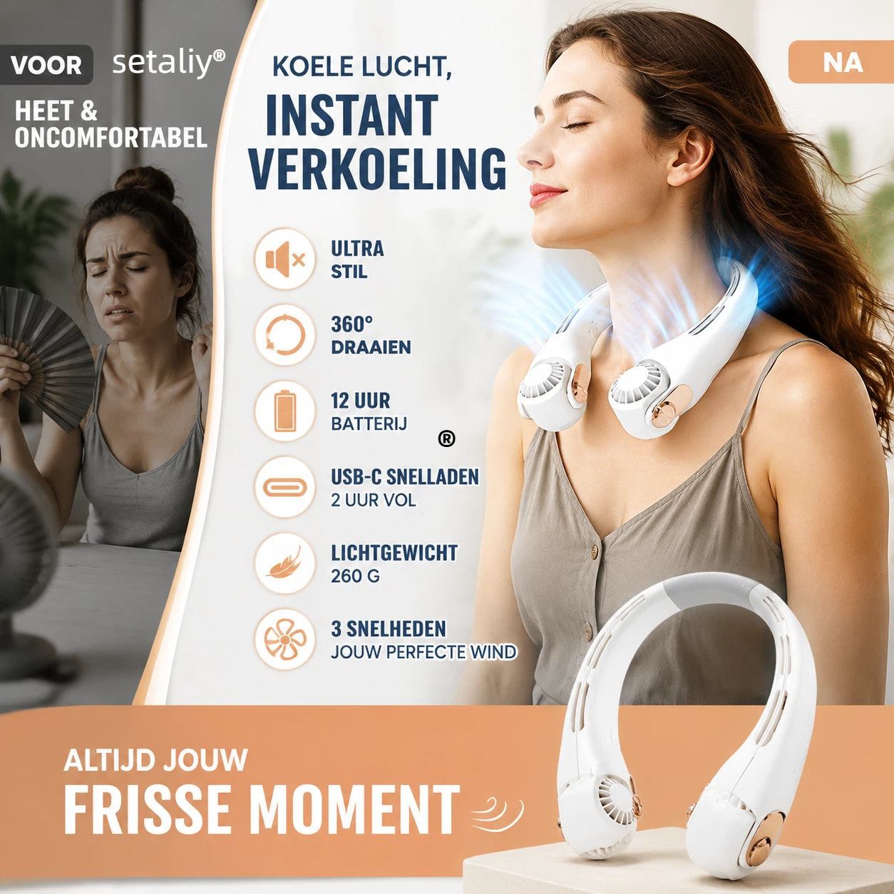 50%% RABATT ❄️ Nek Klimaanlagen-Ventilator