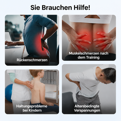 Magnetfeldtherapie, Akupunktur, Massage, Lendenwirbel-Trage