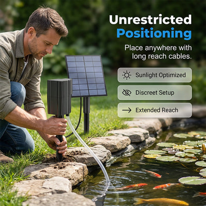 🔥 50 % RABATT 🐟 Solarbetriebener Teichbelüfter mit integrierter Luftpumpe ☀️ Versorgt das Wasser effizient mit Sauerstoff – ganz ohne Stromkosten 🌿