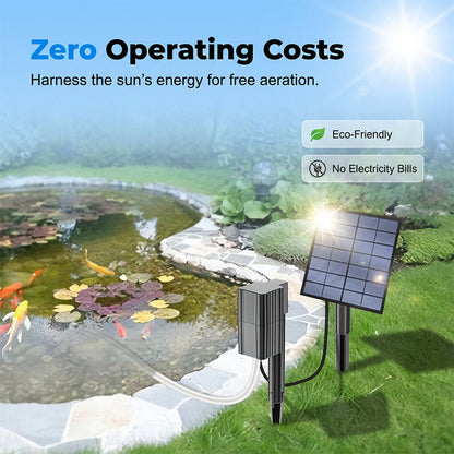 🔥 50 % RABATT 🐟 Solarbetriebener Teichbelüfter mit integrierter Luftpumpe ☀️ Versorgt das Wasser effizient mit Sauerstoff – ganz ohne Stromkosten 🌿