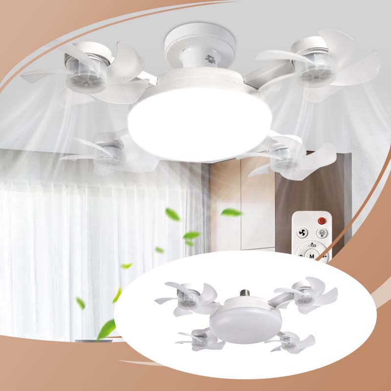🌀 Neue Deckenventilator-Leuchte mit E27-Fassung – leiser 2-in-1-LED-Ventilator mit Fernbedienung, energieeffiziente Kombination aus Kühlung und Beleuchtung für zu Hause, im Schlafzimmer