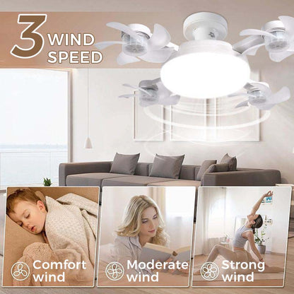 🌀 Neue Deckenventilator-Leuchte mit E27-Fassung – leiser 2-in-1-LED-Ventilator mit Fernbedienung, energieeffiziente Kombination aus Kühlung und Beleuchtung für zu Hause, im Schlafzimmer
